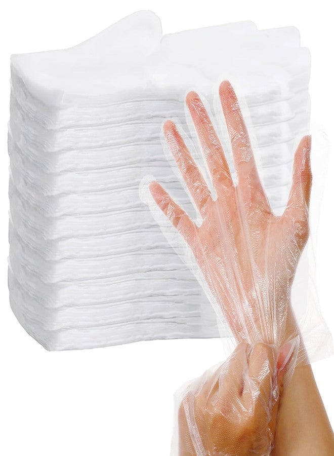 HaiFafafaing 2000 Pcs Plastic Gloves Disposable Bulk, Disposable Clear Food Safe Service Prep Gloves for Cooking Food Prep Cleaning, Party, Household, Kitchen, Handling, One Size - Image 1